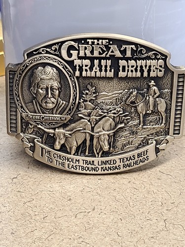 The Great Trail Drives Belt Buckle