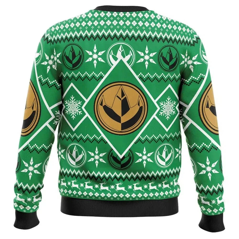 Power Rangers Green Ranger Christmas Ugly Sweater