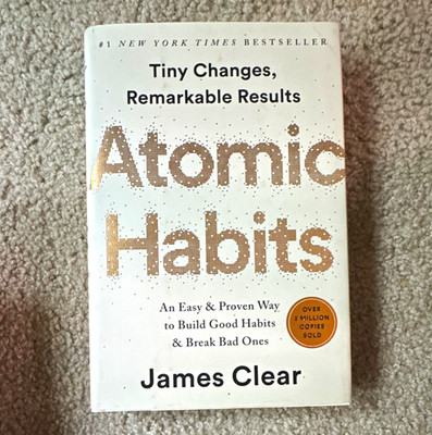 Atomic Habits by James Clear Self-Help Nonfiction Book (English) Hardcover