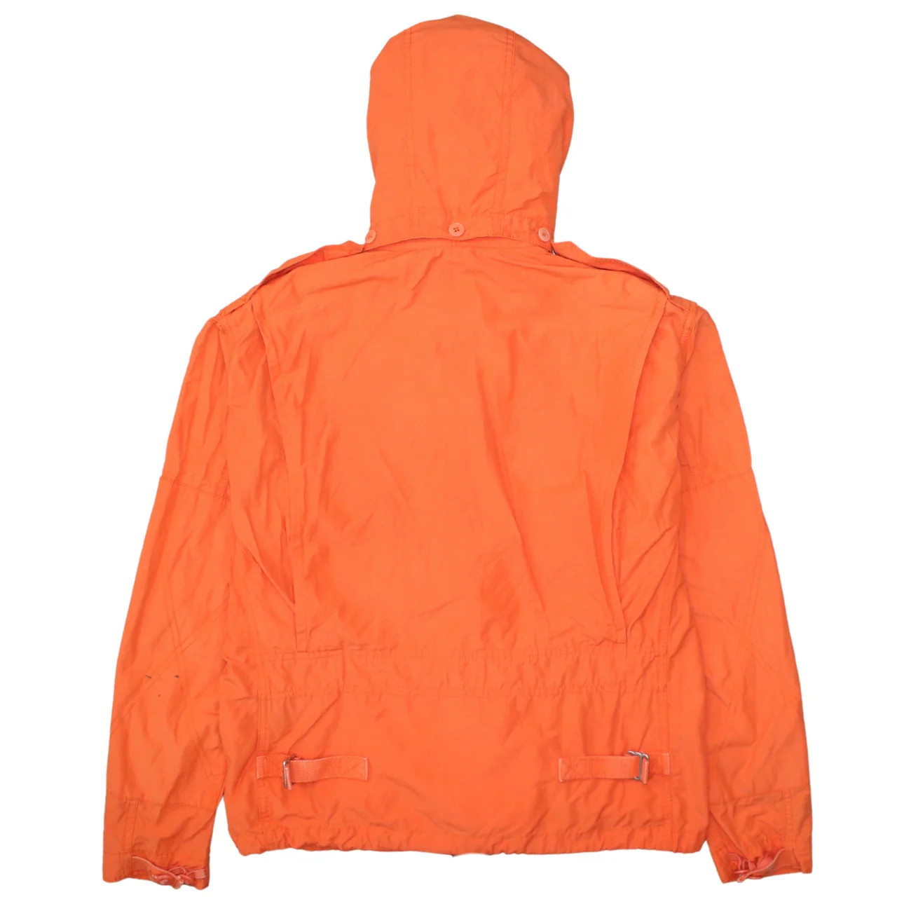 Polo Ralph Lauren 90's Hooded Full Zip Up Windbreaker Small Orange image 2