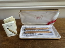 VINTAGE CROSS CLASSIC CENTURY 14K GOLD FILLED PEN PENCIL SET W/ CASE USA