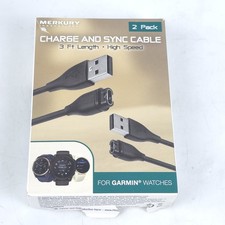 2x USB Data/Charger for Garmin Fenix 5X Vivoactive 3 Vivosport Watch Cable Cord