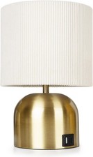 Bedside Lamps For Bedroom, Mini Night Stand Light Lamp With Type-C And USB