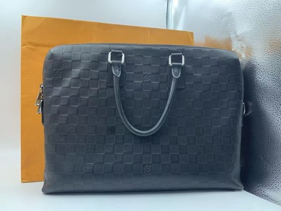 Louis Vuitton Damier Infini Porte-Documents Jour Briefcase Black
