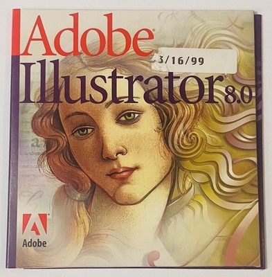 Adobe Illustrator 8 Upgrade Macintosh 2 Disc Set Vintage Mac Software