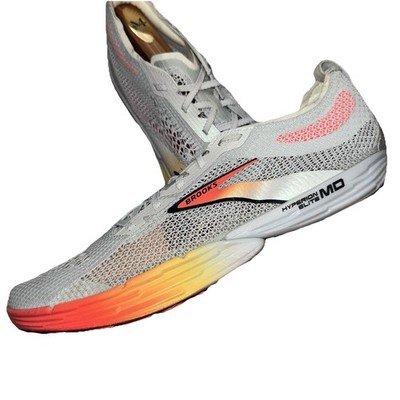 Brooks Hyperion Elite MD Men s Size 12.5 Track Shoes Illusion Orange Gray NWOB