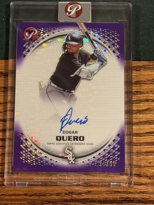 2026 Topps Pristine Edgar Quero White Sox Pristine Autographs Purple Auto /99