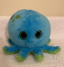 Octopus The Petting Zoo 5" Blue Green Plush Stuffed Animal NC Aquariums 2015