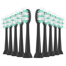 Replacement Toothbrush Heads 10 Pack for AquaSonic Black Series and Vibe Series