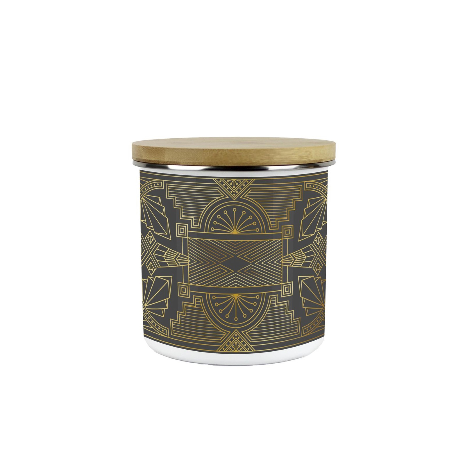 Vintage Glamour Canister - 600ml Retro Art Deco Kitchen Food/Drinks Storage Gift