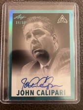 John Calipari 2021-22 Leaf Memories 1960 Signed Auto Platinum /99 Kentucky Hot $