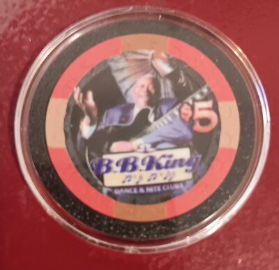 **Title:** Limited Edition B.B. King $5 Poker Chip   Foxwoods Casino (#1435/2000