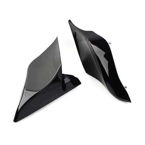 Black Fit For Harley Street Road Glide 2009-2013 Stretched Extended Side Cover - Picture 5 of 13