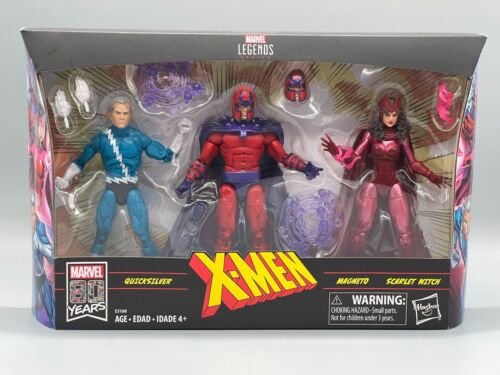 MAGNETO SCARLET WITCH QUICKSILVER 6" X-Men Marvel Legends 3-Pack Family Matters - Picture 1 of 10