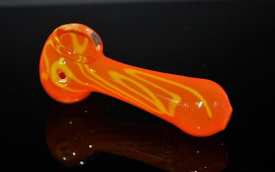 4'' TANGERINE TIGER Tobacco Smoking Pipe Bowl THICK Pipes