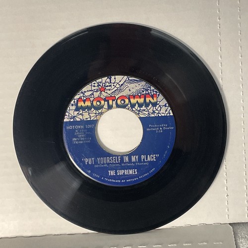 Supremes 7" 45 Rpm You Can't Hurry Love, Put Yourself In My Place Motown 1966 - Picture 2 of 4