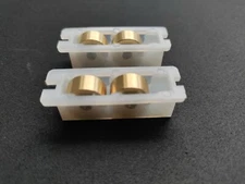 Prime-Line G 3208 Sliding Window Roller Assembly, with Brass Wheels, Pack of 2