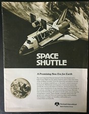 Space Shuttle Packet From Rockwell includes 12 Color Pictures Of The Shuttle