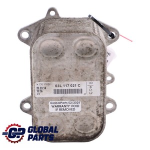 Audi Volkswagen Seat Skoda Diesel Ölfilter Gehäuse Ölkühler 03L117021C