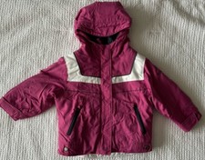 Columbia Girls 2T Toddler Pink Hooded Zip Up Winter Coat Jacket Omni-Sheild EUC