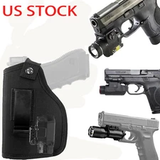Tactical Concealed Carry IWB OWB Pistol Gun Holster for Guns with Laser or Light
