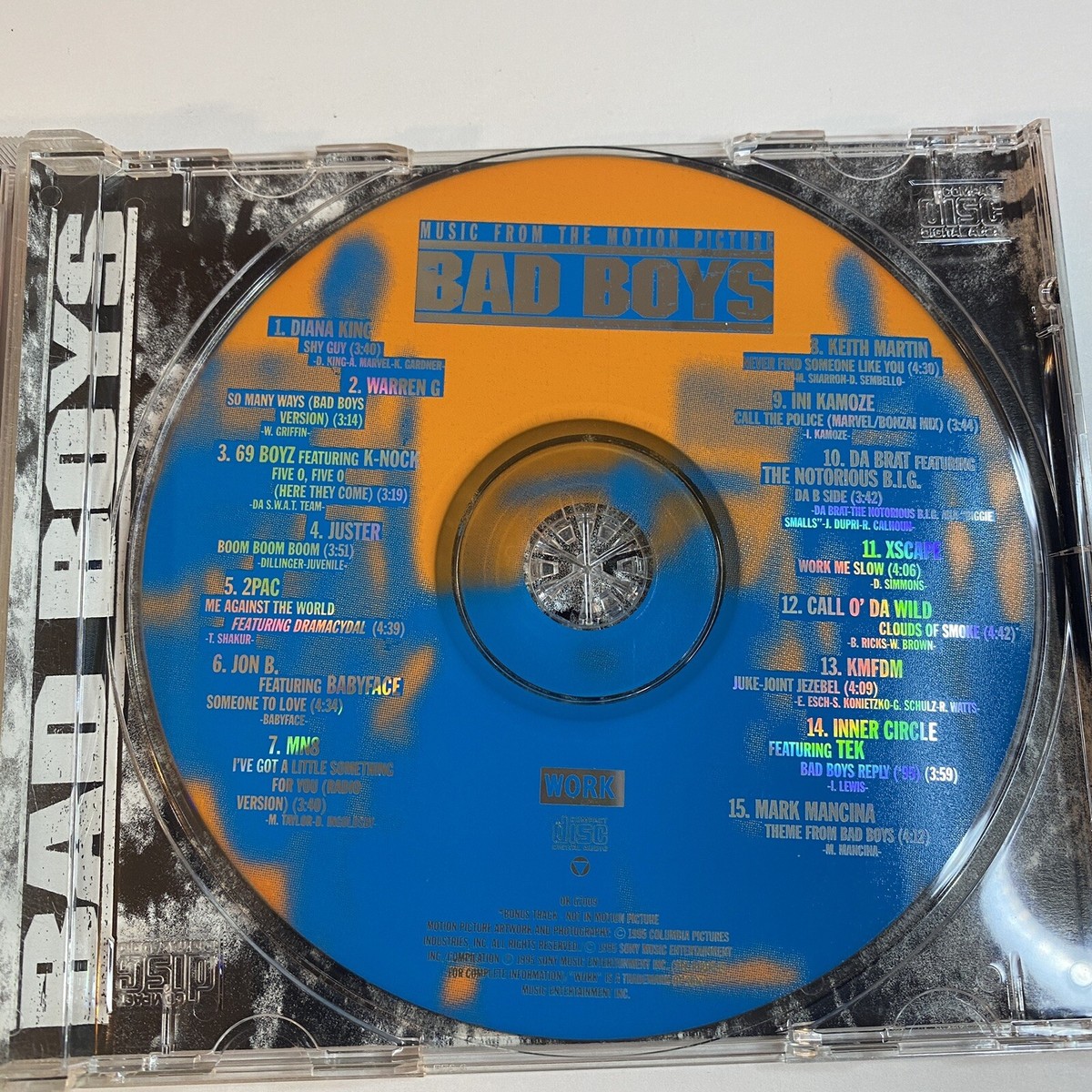 Bad Boys Soundtrack (CD, 1995, Work) Soul Rap Hip Hop R&B