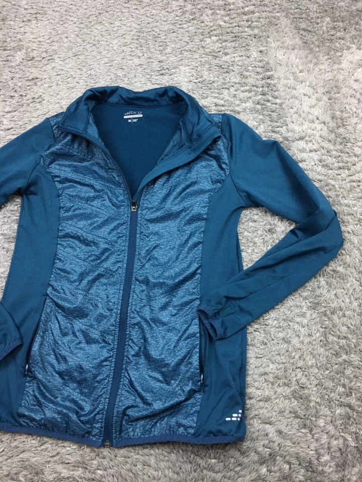BCG Cold Weather Jacket Womens Size Medium Blue Stretch Full Zip Lightweight - Image 2 of 4