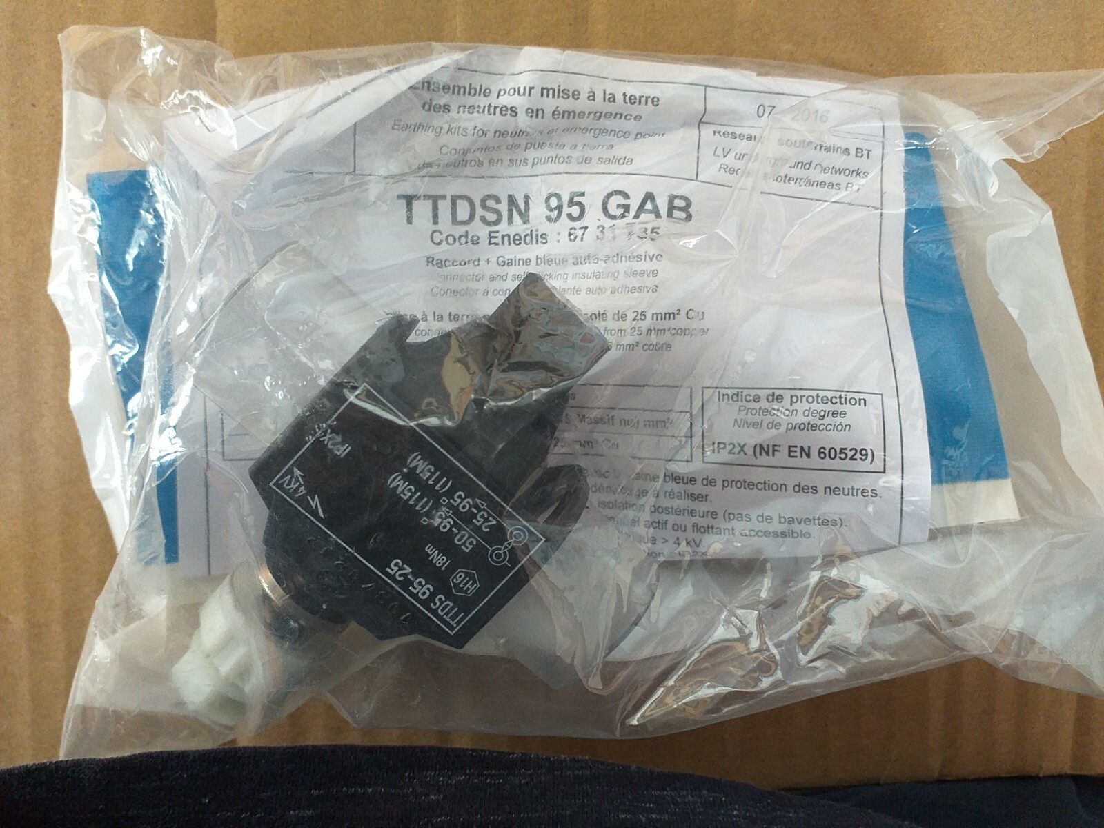 Sicame TTDSN 95 GAB kit de terre pour coffret d'émergence BT