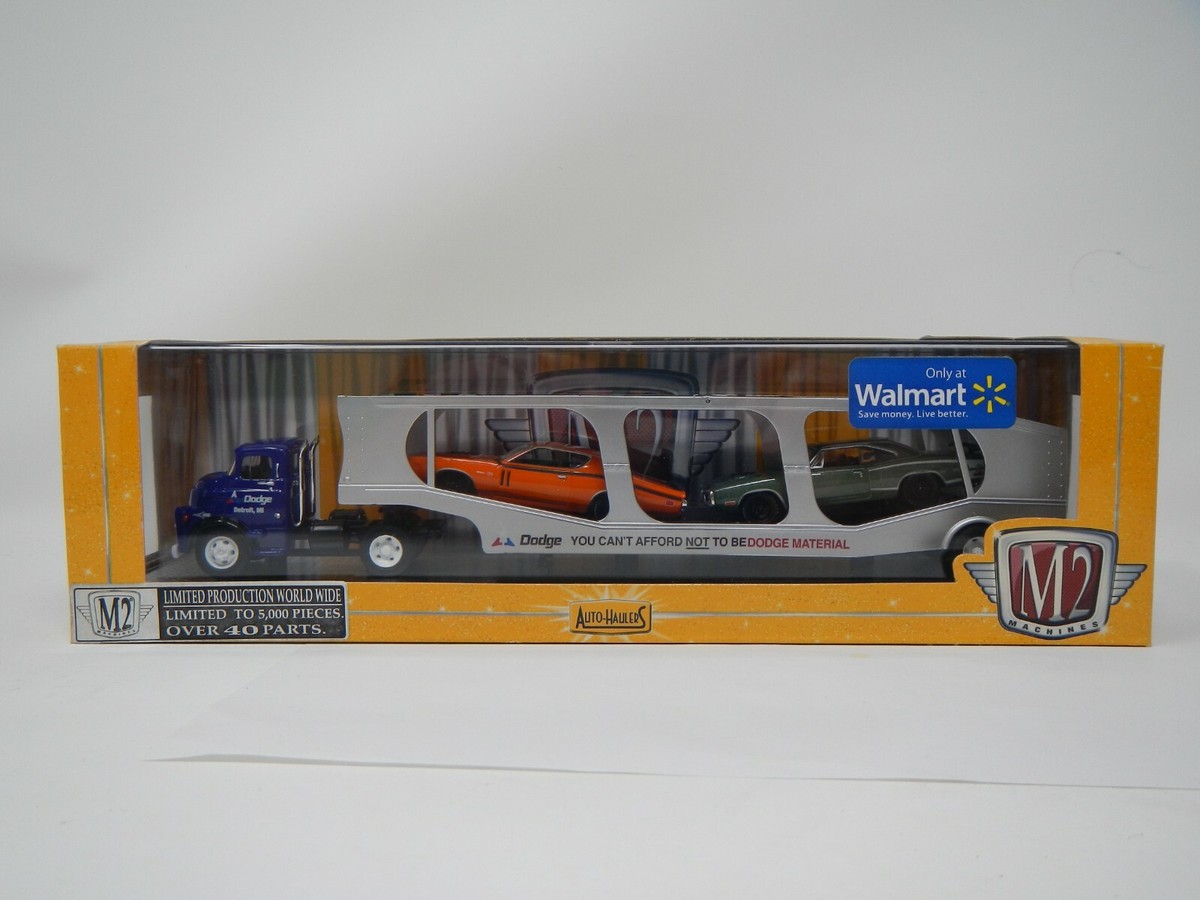 M2 Machines Auto-Hauler 57 Dodge COE, 70 Dodge Super Bee 383 & 71
