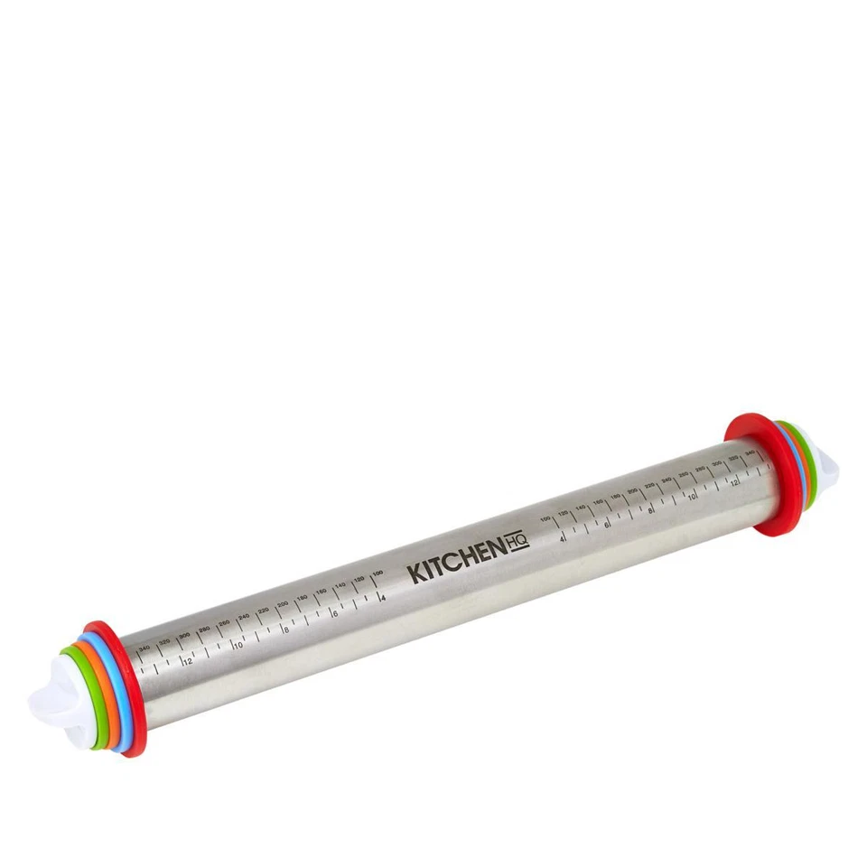 Kitchen HQ Stainless Steel Adjustable Rolling Pin Open Box - Image 3 of 3