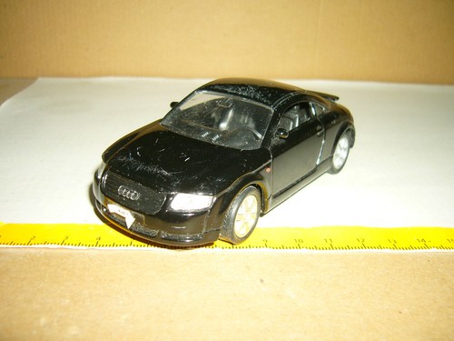 WELLY Audi TT, schwarz, mit Rückziehmotor, 49740, 09-20  Zustand / Condition: 2/