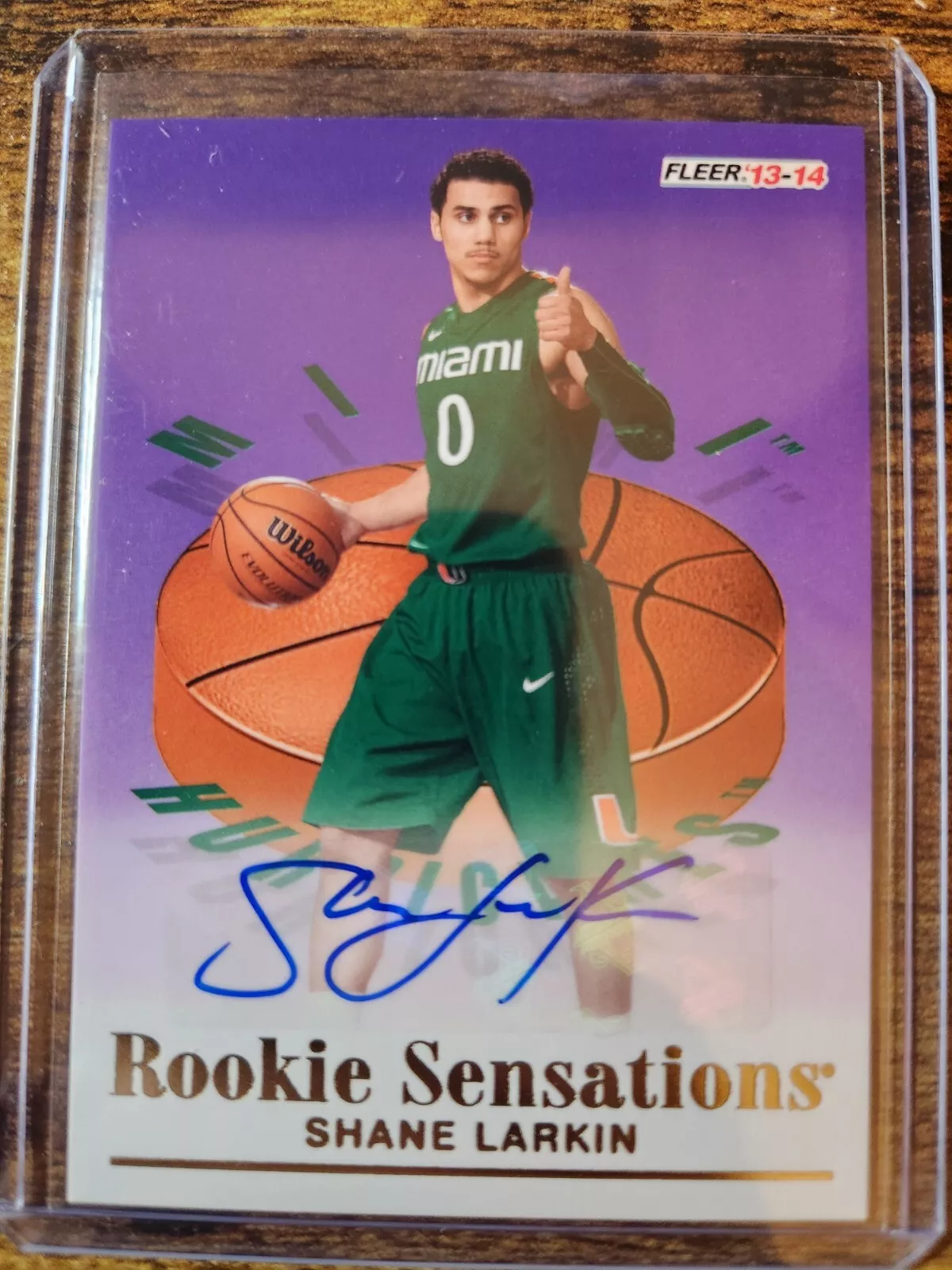 Shane Larkin trading card