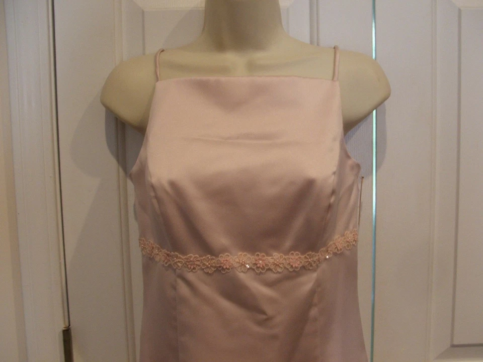 Новый с Ярлыками все, что джаз розовый атлас подружки невесты официальный вечеринки выпускное платье платье 5/6 - Изображение 2 из 4