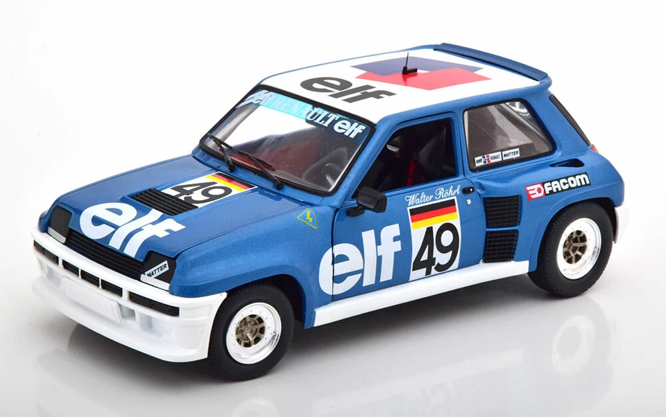RENAULT 5 TURBO #49 COPPA EUROPEA 1981 ROHRL SOLIDO S1801307 1/18 METAL R5 - Immagine 2 di 4