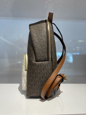 Michael Kors Erin Medium Backpack + Wallet set MK Brown  display picture 2