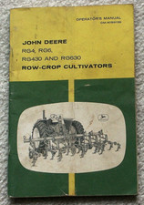 John Deere Tractor Cultivators RG4 RG6 RG430 RG630 Operator's Manual Guide