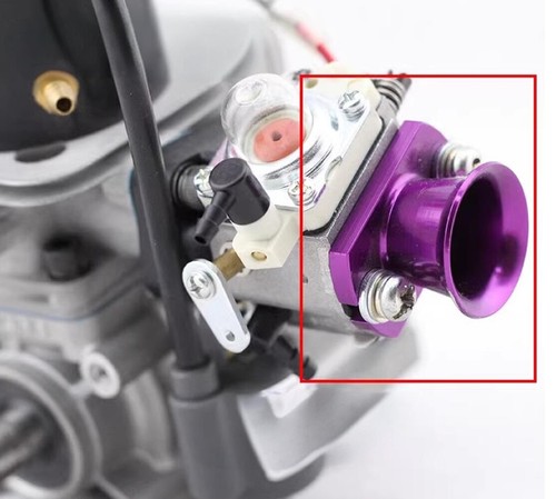 Carburetor Air Horn Inlet Velocity Stack for 26-32CC Gas Engine RC Boat - Purple - Picture 5 of 21