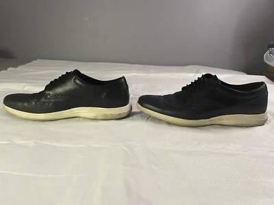 Men's Cole Haan Grand Tour Wingtip Oxford Shoes Size 11.5 Black