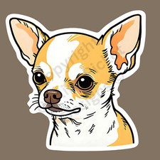 Chihuahua Dog Cute Adorable 3" Vinyl Sticker