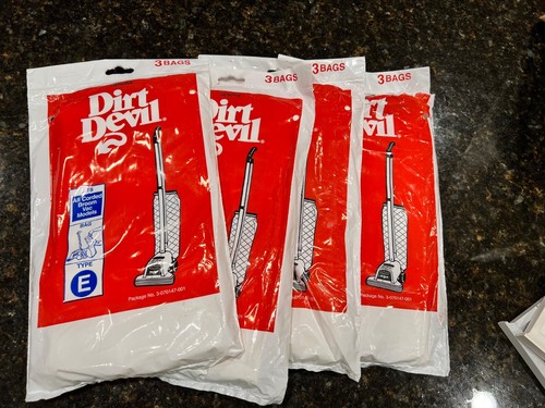 Dirt Devil Type E Vacuum Bags (11) Eleven Disposable Paper Vacuum Bags NEW - Picture 2 of 2