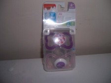 Mam Air skin soft purple 6 months pacifier New