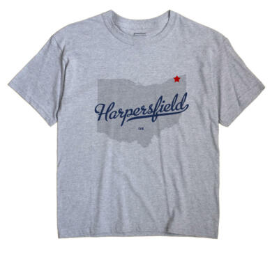 Harpersfield Ohio OH T-Shirt MAP