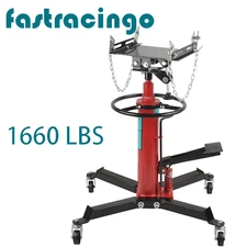 1660 LBS 2 Stage Hydraulic Transmission Jack with 360°Swivel Wheels Lift Hoist