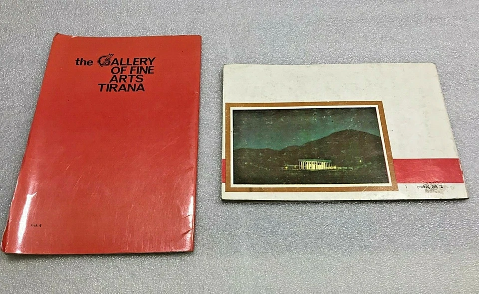 old 2albanian books-Enver Hoxha-communism time-illustrated- 2 languages-rare - Image 3 of 3