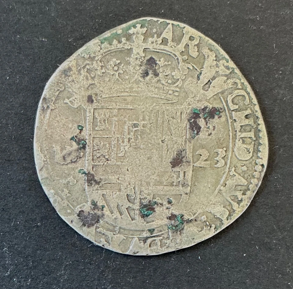 Belgium - Spanish Netherlands - Philip IV - Silver Step 1623 Antwerp (2) » - Image 2 of 2