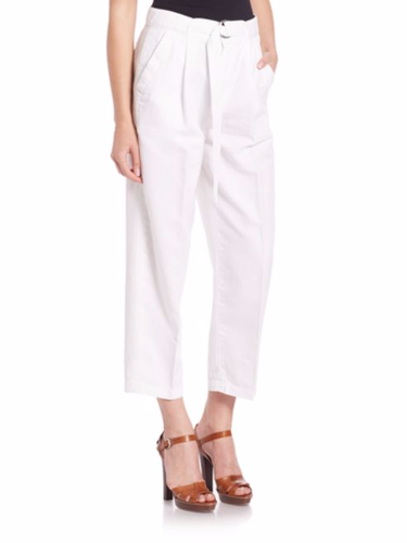 Polo Ralph Lauren para Mujer Slub Algodón Lino Pierna Ancha Con Cinturón  Pantalón Corto Blanco - 6 | eBay