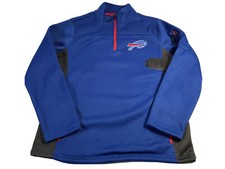 Buffalo Bills Team Apparel 1/4 Zip Pullover Fleece Mens Size Medium