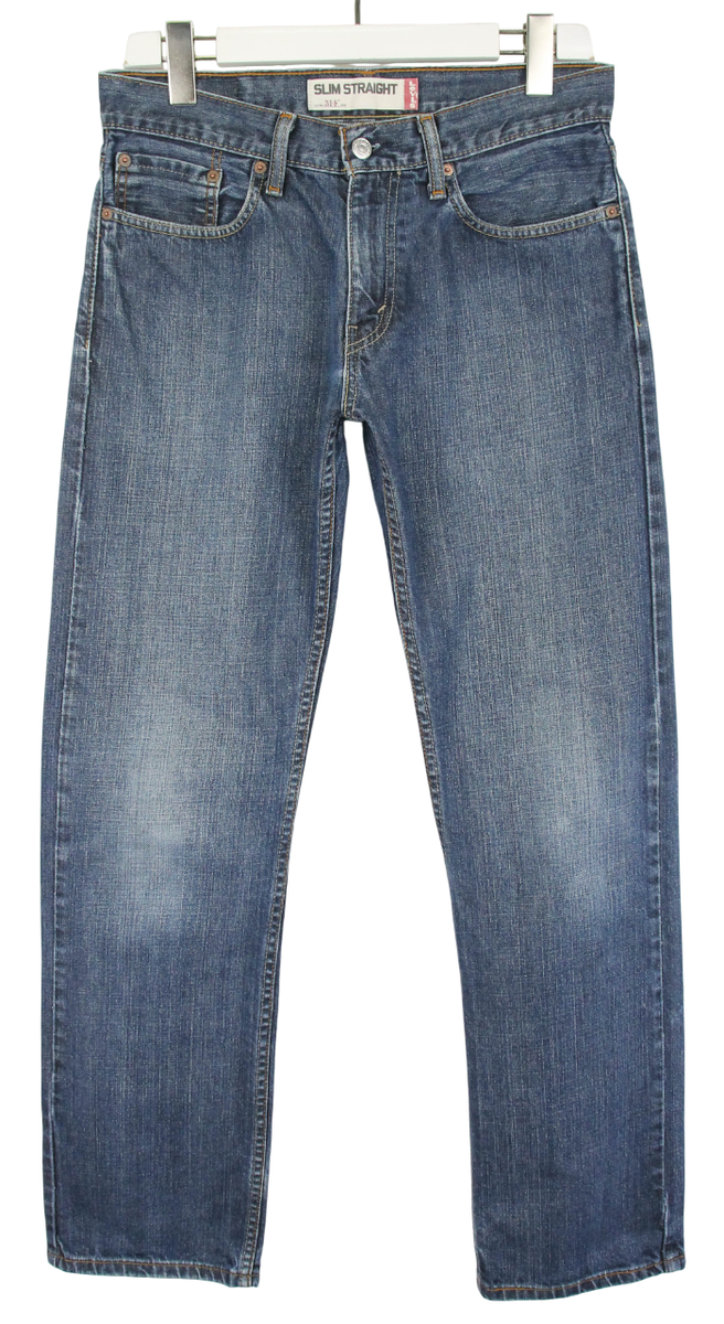 パンツ LEVI'S MADE & CRAFTED W31 L32 LEVI'S 514 Jeans Men's W31/L32 Blue Denim Faded Zip Fly