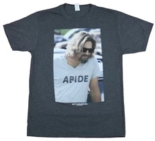 The Big Lebowski Mens T-Shirt  - The Dude Abide Photo Image