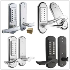 Keyless Mechanical Door Lock Combination Digital keypad Entry Passcode L/R Hand